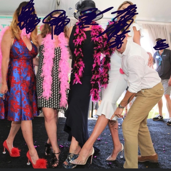 🎉Host Pick🎉 Gorgeous Calvin Klein Sleeveless Twilight Blue High Low Dress EUC - Picture 5 of 17